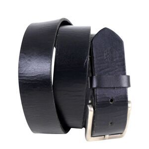 Timberland SADDLE BLACK GENUINE LEATHER 1 1/4"Wd CASUAL DRESS BELT Sz 38 (P12